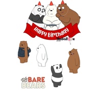 We Bear Bears Cake Topper