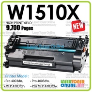 Compatible to H*151X H* 151A 151X H*151A W1510A Laserjet Pro M4003dn M4003dw Pro MFP 4103fdn 4103fdw