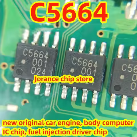 C5664 SOP8 Brand New Original Car Engine,Body Computer IC Chip,Fuel Injection Driver Chip