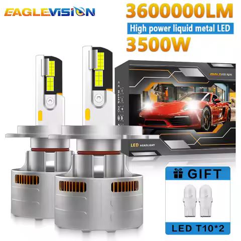 EAGLEVISION H7 H3 H4 LED Headlight Canbus Four Copper CANBUS Lamp LED Lighthouse 12v 24v HB3 HB4 901
