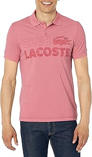 Contemporary Collection's Men's Short Sleeve Regular Fit Graphic Petit Pique Polo Shirt, RESEDA Pink, 3X-Large
