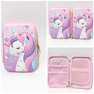 Pencil Case For Girls Unicorn Bsr 3D Embossed Pencil Case Import Hardcase