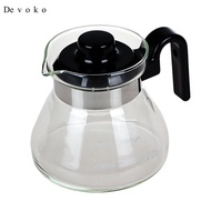 Devoko 300ml Heat Resistant Glass Coffee Jar with Neck  Perfect for Precisely Pouring Hot Water
