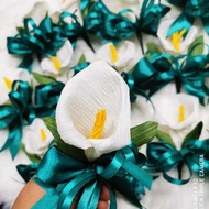 Corsage Calalily (riben besar + riben kecik)