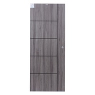 ประตู UPVC ขนาด 80 x 200 ซม. รุ่น L05-G5C (เจาะ) |BAN|