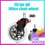 1PC Office Swivel Chair Roller Casters Replacement Wheels 3 inch