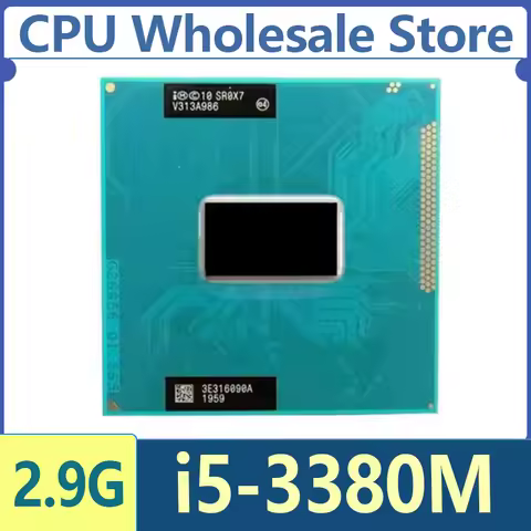 Intel Core i5-3380M SR0X7 i5 3380M SROX7 2.9GHz Dual-Core Quad-Thread CPU Processor 3M 35W Socket G2