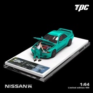 TPC 1: 64 Nissan Nissan GTR R32 Alloy Open Cover Car Model Ornaments