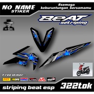 Beat Esp motorbike sticker Striping (322tok) 2016 2017 2018 2019 / Fi New Esp Iss Honda 002 Variatio