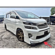 Toyota Vellfire 2012 ANH20 Modellista FrontSkirt NO CHROME ）NO PAINT PU NO PAINT
