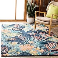 Safavieh Aspen Collection APN524N Blue and Pink (4' x 6') Area Rug,