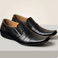 Men's Black Leather Loafers 3033