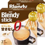 AGF - Blendy 即溶甘醇牛奶咖啡沖劑 (無糖) 8.3g x 27條裝*【2件】 - 58950 (平行進口)