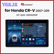 YGKJX Junsun X7 Pro 11.5 "2K Ai Voice Wireless Carplay Android Car Radio สําหรับ Honda CR-V 3 Re Crv 2007-2011 มัลติมีเดียวิทยุติดรถยนต์ GEERD