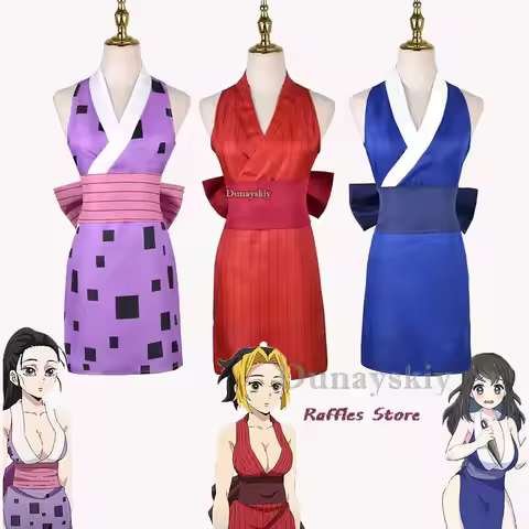 Anime Suma Hinatsuru Makio Cosplay Costume Uzui Tengen Wife Uniform Halloween Carnival Dress Enterta