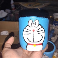 Doraemon Mug Size Cement Pots