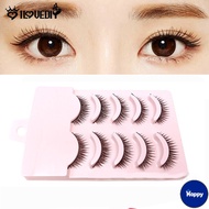 HS [DS] 5 Pairs Handmade 3D Volume Mink Hair False Eyelashes / Natural Thick Long Eye Lashes / Beaut