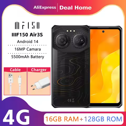 IIIF150 Air3S 4G Ultra-Thin Rugged 16GB(4+12) 128GB 16MP Camera 5500mAh Battery 6.6-Inch 90Hz Screen