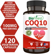 Biofinest CoQ10 Coenzyme Q10 100mg Supplement - Rapid Release Fast Absorption- Immune Heart Energy A