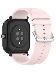 1入男女通用多色20mm 22mm運動矽膠手環,適用於三星華為amazfit Garmin智能手錶替換手帶