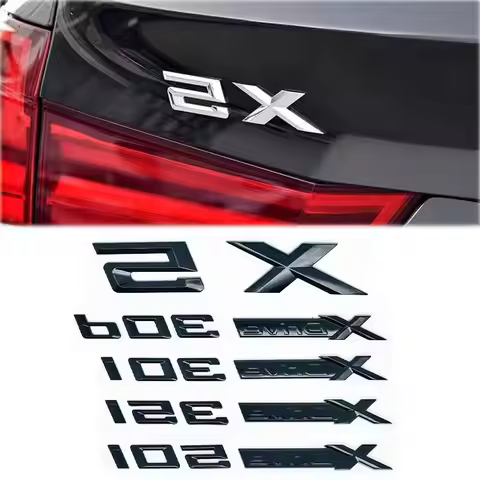 3D ABS Adhesive Black Letter Badges for Trunkfor BMW X5 E53 E70 F15 G05 models XDrive28i 30i d 35i 4
