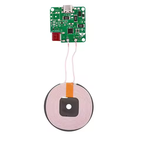 15W Wireless Charger Transmitter Module Type-C DC 5V/9V/12V Circuit Board QI Standard Fast Charging 