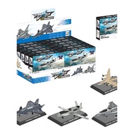 Mini novelty assembled building block bomber fighter jet model main combat drone educational toy for