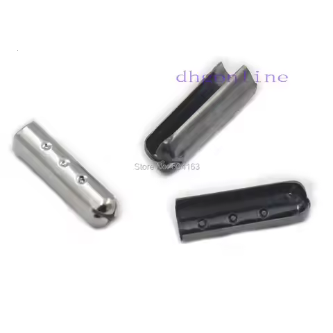 100 Pcs Shoelace 3mm 4mm 5mm Bullet Metal ends Aglet Tip replacement for Shoe Lace