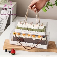 Rectangular Roll Cake Mica Box with GoldTALI ELEGAN with Size 22x11x8 24x11x10 27.5X11X9 Jakartapack
