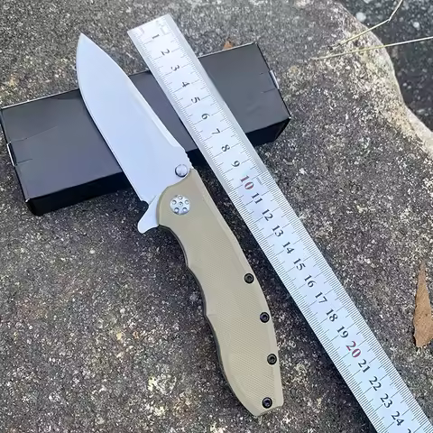 Z0562 Folding Pocket Knife ELMAX Blade Titanium Alloy Handle Multifunctional Outdoor Camping Surviva