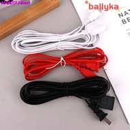 BALLYKA Power Extension Cord, 2/3/5m Copper AC Power Cord,  Two-pin PVC US Plug