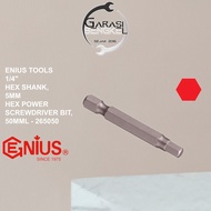 MATA Genius Tools 1/4" Hex Power Screwdriver Bit 5mm 50mm Screwdriver Bit