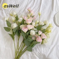 ASWELL Artificial Lisianthus Flowers, Silk Material Simulation Design Artificial Eustoma Grandifloru