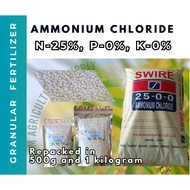 25-0-0 Swire Ammonium Chloride Granular Fertilizer, repacked in 500g and 1Kg