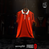 FORMD !! S-4XL เสื้อฟุตบอลผีแดง คอซิบ คอปก โลโก้งานปัก ระบายอากาศดี ส่งสินค้าจากไทย ราคาถูก