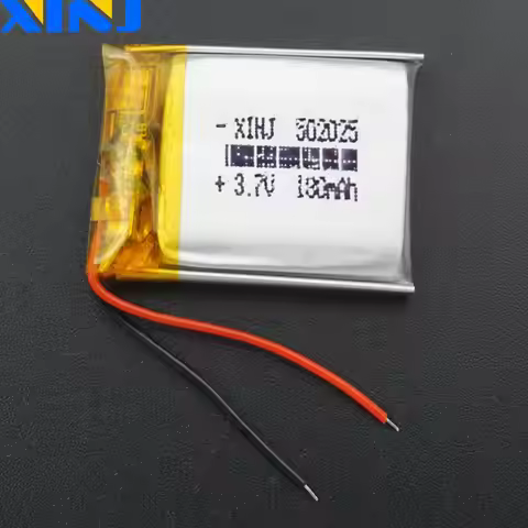 3.7V 180mAh 0.666Wh Rechargeable Lithium Li Battery Cell 502025 Li-ion For MP4 Smart Watch Bluetooth