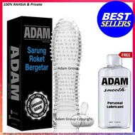 Adam Condom Vibrate Rocket Sex Toy for Men women Dildo Enlargement Delay Orgasm Vibration- Kondom Berduri Tahan Lama Sarung zakar bergetar