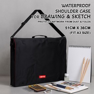 VCR A3 Art Student Portfolio Bag Waterproof Durable Drawing Folder Case Lightweight Artist File Hold