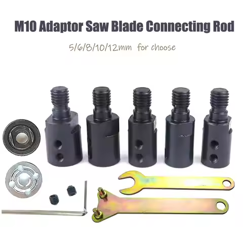 M10 5/6/8/10/12mm Adaptor Saw Blade Connecting Rod shaft Arbor Mandrel Connector Angle Saw Grinder S