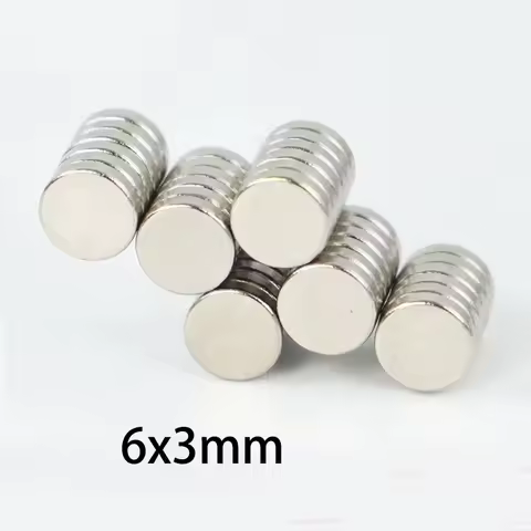 20/50/100pcs 6x3 6mm Diameter x 3mm Thick Small Round Magnets - Disc Magnets for DIY, Models, Indust