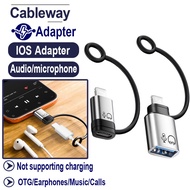 OTG IOS To USB Type C Adapter Listen To Music Make Calls Use Suitable For IOS 6-14 Phone Tablet Does