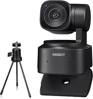 OBSBOT Tiny SE Webcam for PC, Full HD 1080P 100FPS USB Webcam with AI Tracking, Microphone, Tripod, 