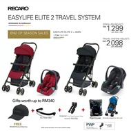 Recaro Easylife Stroller With Recaro Infant Car Seat Travel System + Recaro Free Gift