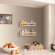 Wall Solid Wood Organizer Rack Wall-mounted Wooden Storage Floating Bedroom Hand-made Storage Rack D
