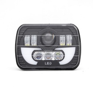 DOT SAE Brightest DRL Hi/Lo Beam Headlamps Projector 4X6 H4 Rectangular Truck Square 5x7 4x6 Led Hea