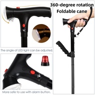 360 Pivot Foldable Walking Stick 1pc Pro Light Weight Crutch Sport Injury Cane Mobility Aid Tongkat 