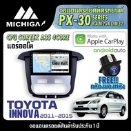 จอ android ตรงรุ่น TOYOTA INNOVA 2011-2015 แอร์ออโต้ APPLECARPLAY จอแอนดรอยติดรถยนต์ 2021 ANDROID PX30 CPU ARMV8 4 Core RAM2 ROM32 9 นิ้ว