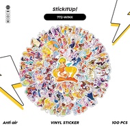 HP COD 100 Pcs Sticker Pack Winx Club V2 Cute Aesthetic Vinyl Waterproof for Freebies Sticker Book J