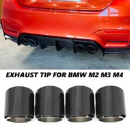 1 PCS Carbon Fiber Exhaust Tips For BMW M2 M3 M4 M135i M235i M140i M240i M335i M340i M435i Direct Pl