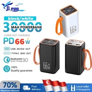 30000mAh Power Bank Portable 66W Mini Power Bank Fast Charging Bidirectional Output LED Digital Disp